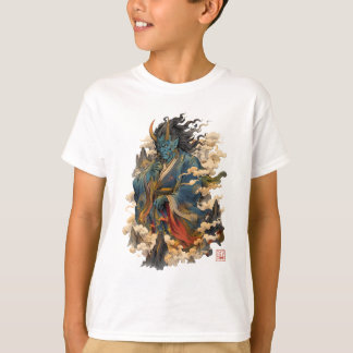 Blå Oni-demonkrigare | Japansk Yokai-mytologi T Shirt