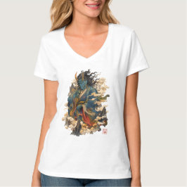 Blå Oni-demonkrigare | Japansk Yokai-mytologi T Shirt