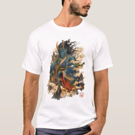 Blå Oni-demonkrigare | Japansk Yokai-mytologi T Shirt