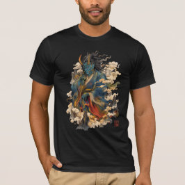 Blå Oni-demonkrigare | Japansk Yokai-mytologi T Shirt