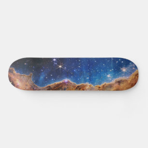 Blå/Orange Carina Nebula   JWST Mini Skateboard Bräda 18,5 Cm