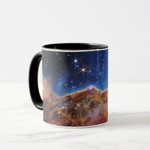 Blå/Orange Carina Nebula   JWST Mugg