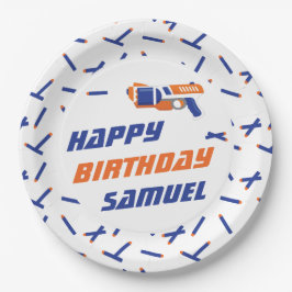 Blå, Orange Dart Krig Grattis på födelsedagen, vil