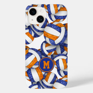 Blå orange i monogrammet, gigantisk volleybollar m