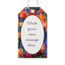 Blå, Orange och röda blommor