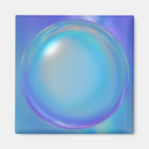 Blå Orb Magnet