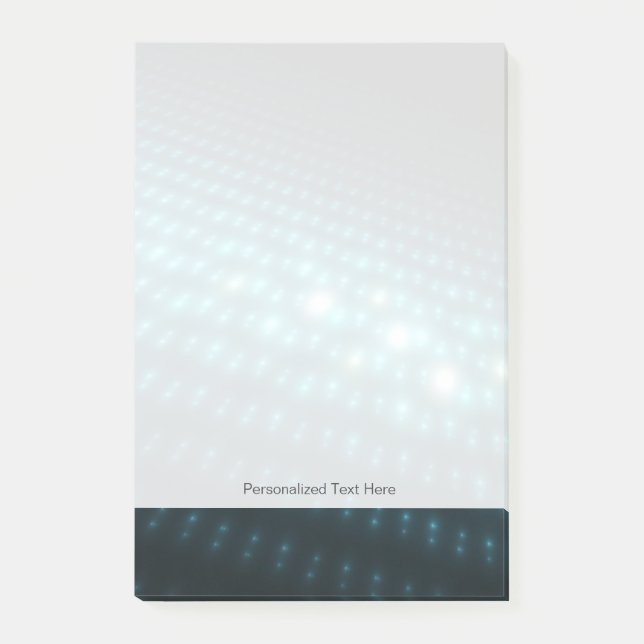 Blå orber 3D Post-it Block (Framsida)