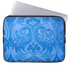 Blå orientaliska husdjur laptop fodral