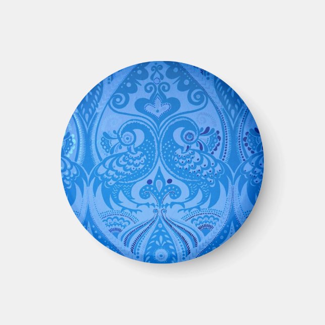 Blå orientaliska husdjur magnet (Framsidan)