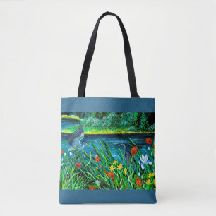 Blå öron par tote Bag Tygkasse