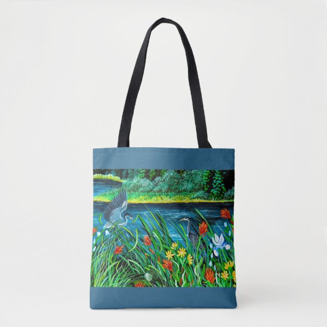 Blå öron par tote Bag Tygkasse (Framsida)
