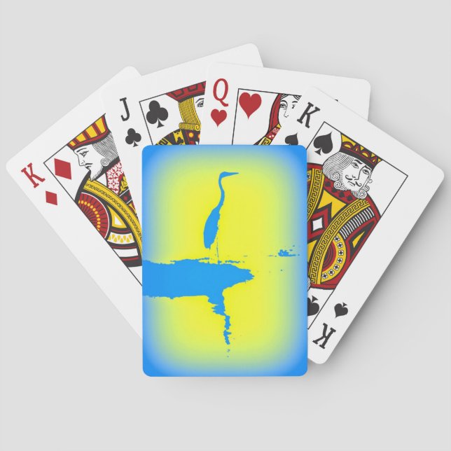 blå öron soluppgång casinokort (Baksidan)