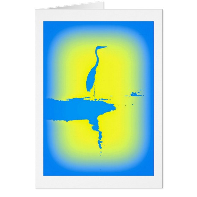 blå öron soluppgång hälsningskort (Framsidan)