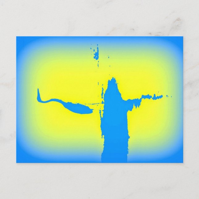 blå öron soluppgång vykort (Framsida)