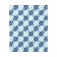 Blå ovalsfrörund Vatten Droplet Modern Mönster