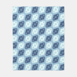 Blå ovalsfrörund Vatten Droplet Modern Mönster Fleecefilt