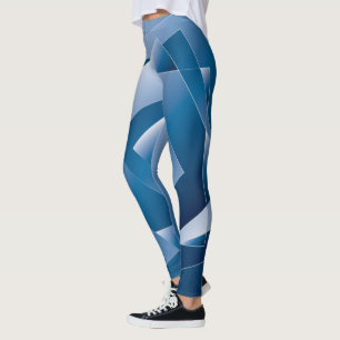 blå övertoning 1 leggings