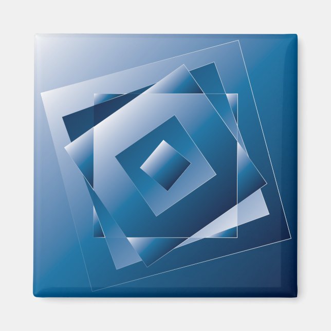 blå övertoning 1 magnet (Framsidan)