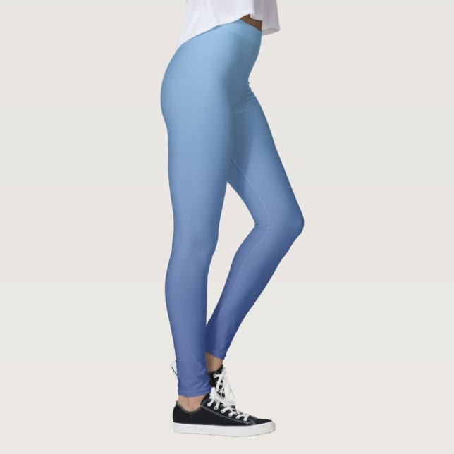 Blå övertoningsformar leggings (Höger)