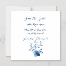 Blå på blå, blommande Blommar