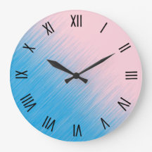 Blå på Rosa Horizon Roman Numerals