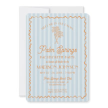 Blå Palm Springs Pastell Strand Systerparty