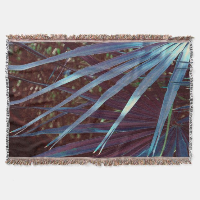 Blå Palmetto Dröm Mysfilt (Framsidan)