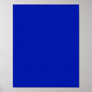 Blå (Pantone) (fast färg) Poster