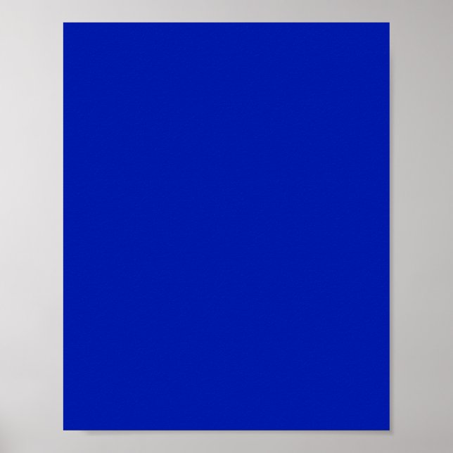 Blå (Pantone) (fast färg) Poster (Framsidan)