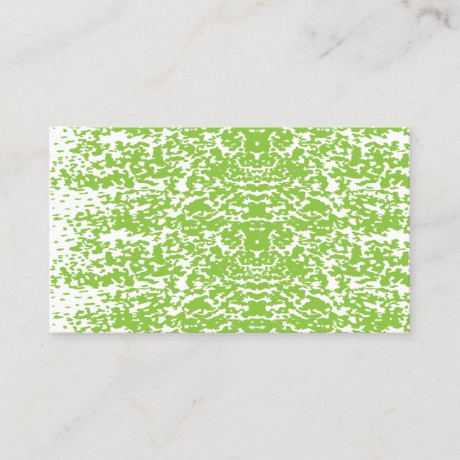 Blå papper med repetitiv vit snowfl visitkort (Framsida)