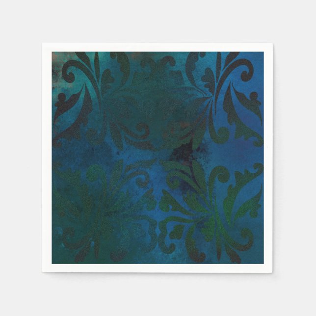 blå pappersservett (Framsidan)