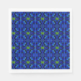 Blå pappra blöjor pappersservett