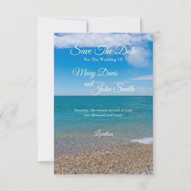 Blå paradisering vid Michigan - Spara datum Spara Datumet (Framsida)