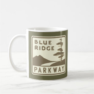 Blå parkeringssköld för Ridge Kaffemugg