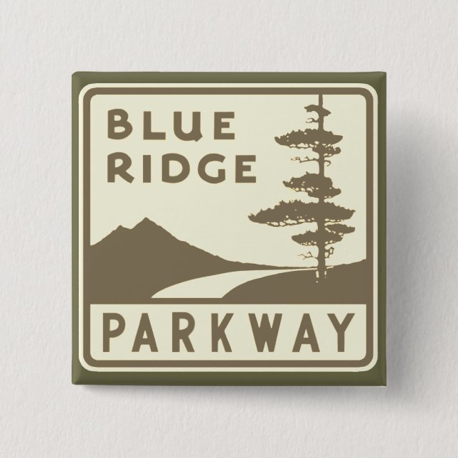 Blå parkeringssköld för Ridge Knapp (Framsida)