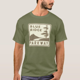 Blå parkeringssköld för Ridge T Shirt