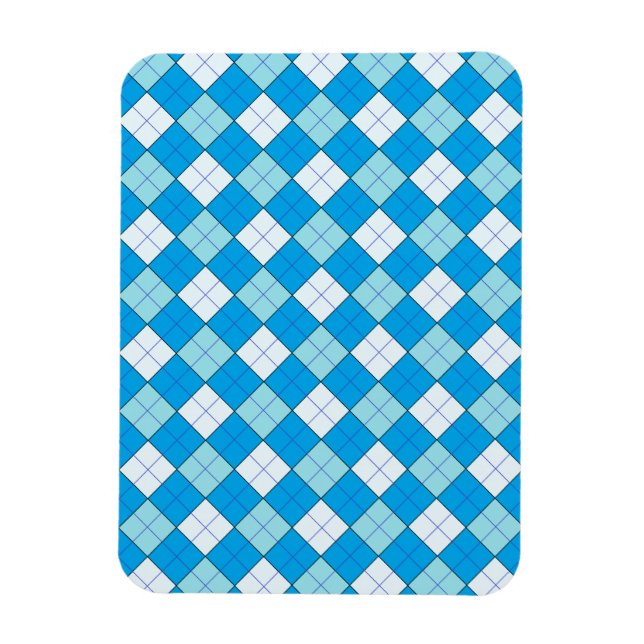 Blå pärla magnet (Vertikal)