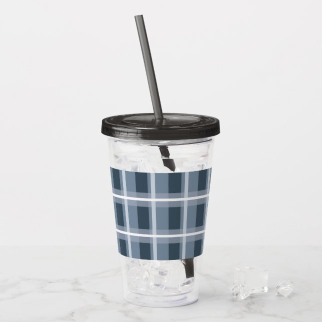 Blå pärla take away mugg (Framsida Ice)
