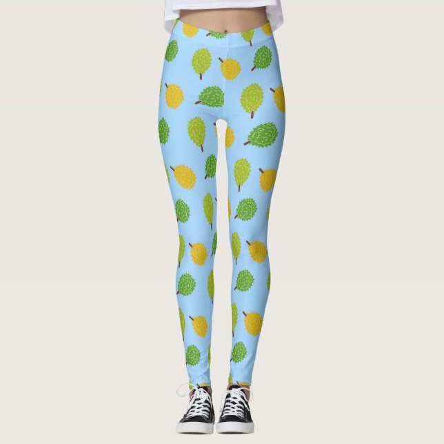 Blå pärlhöns leggings (Framsida)