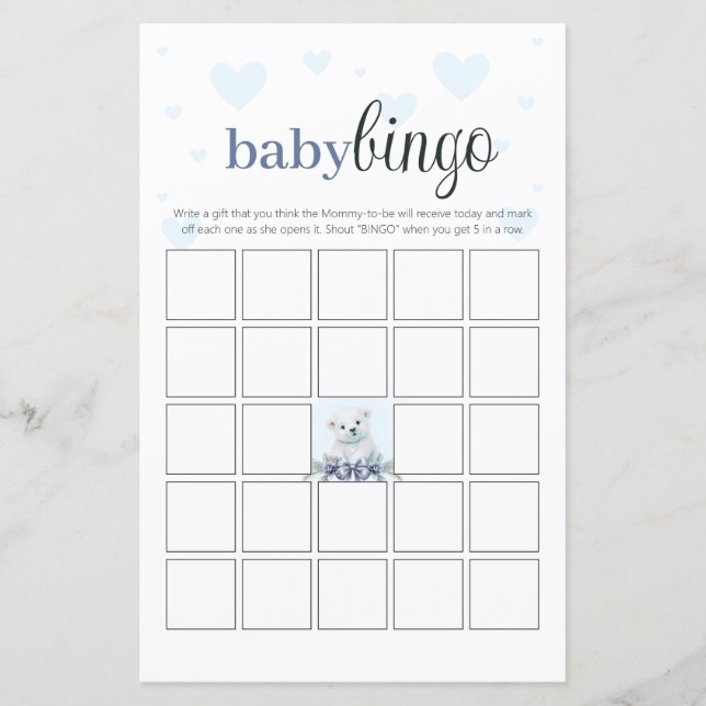 Blå pärlor för babyskor, Bingo Party, Unge (Framsida)