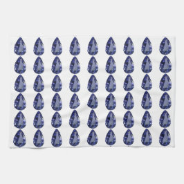 Blå päron Mönster Kökshandduk