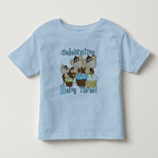 Blå Party-apor 3:e födelsedag T-shirts och gåvor