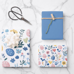 Blå Påsk-omformning av Papper Lakan-uppsättning - 