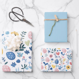 Blå Påsk-omformning av Pappra Lakan-uppsättning - 