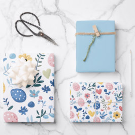 Blå Påsk-omformning av Pappra Lakan-uppsättning - 