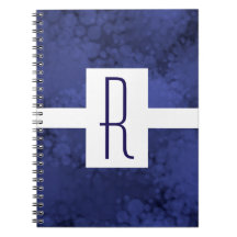 Blå, pekklad monogram