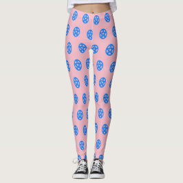 Blå penater leggings