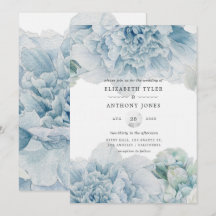 Blå Peonies Bröllop