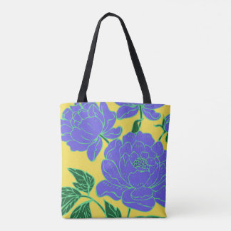 Blå Peonies Tygkasse