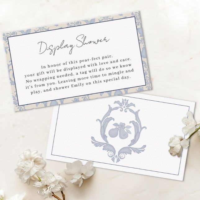 Blå Perfect Pear Display Dusch Infogningskort Tilläggskort (Display Shower Card)